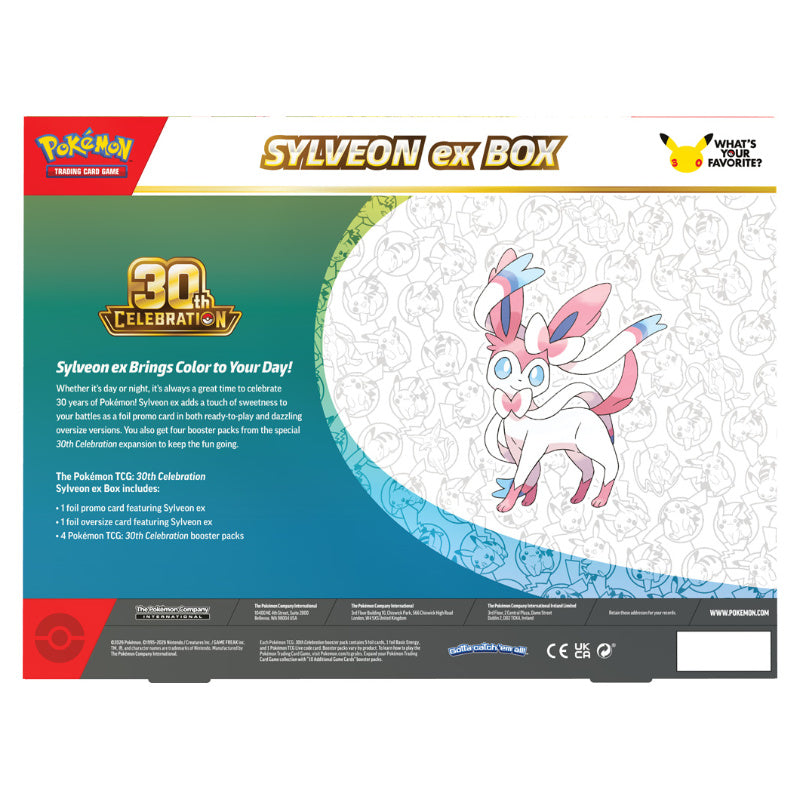 Pokemon TCG 30th Celebration Sylveon ex Box / Greninja ex Box (Random Select)