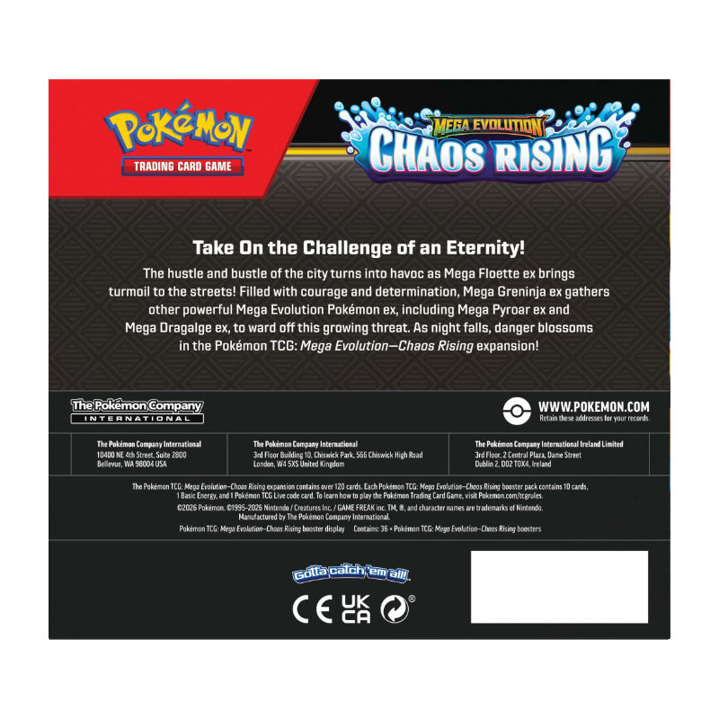Pokemon TCG Mega Evolution Chaos Rising Booster Box