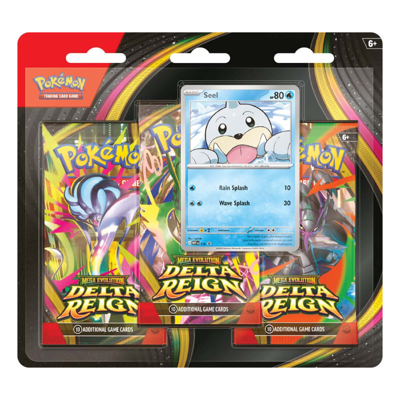 Pokemon TCG Mega Evolution Delta Reign Three Booster Blister