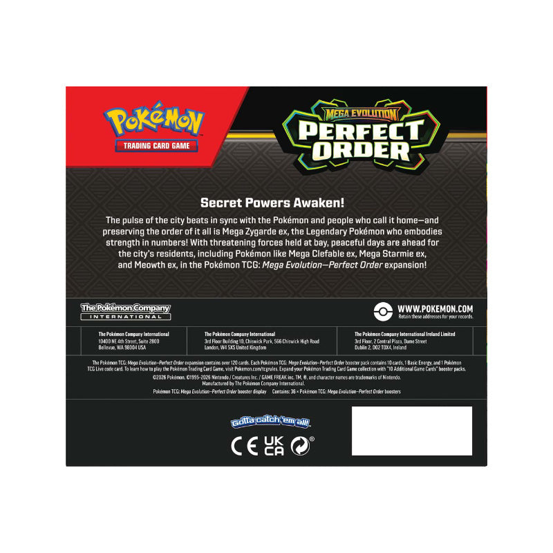 Pokemon TCG Mega Evolution Perfect Order Booster Box