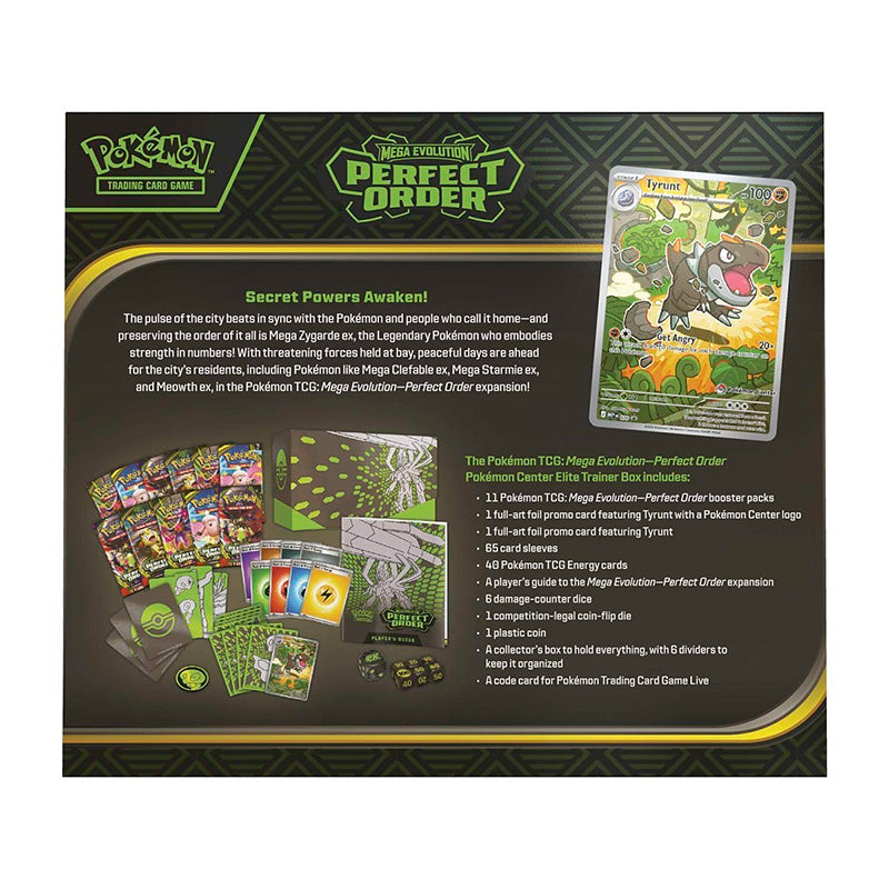 Pokemon TCG Mega Evolution Perfect Order Elite Trainer Box Pokemon Center Edition