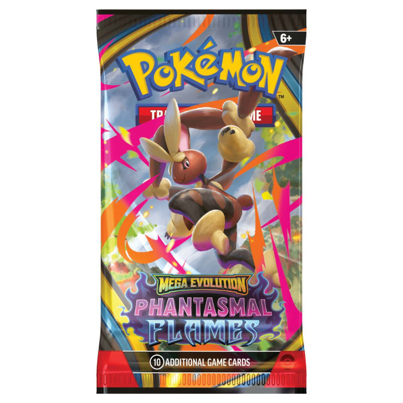 Pokemon TCG Mega Evolution Phantasmal Flames Single Booster Pack