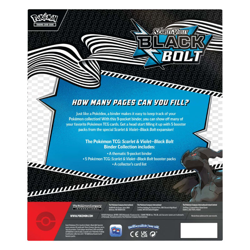 Pokemon TCG Scarlet & Violet Black Bolt Binder Collection