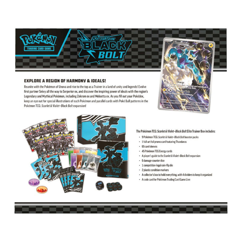 Pokemon TCG Scarlet & Violet Black Bolt Elite Trainer Box
