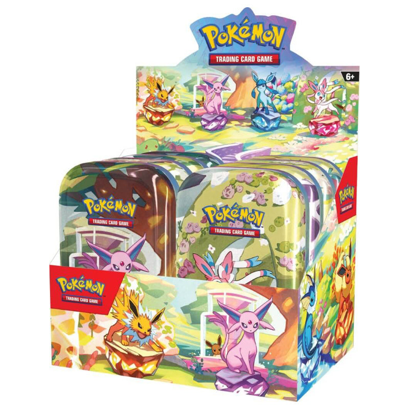 POKEMON TCG Scarlet & Violet Prismatic Evolutions Mini Tin (Set of 8)