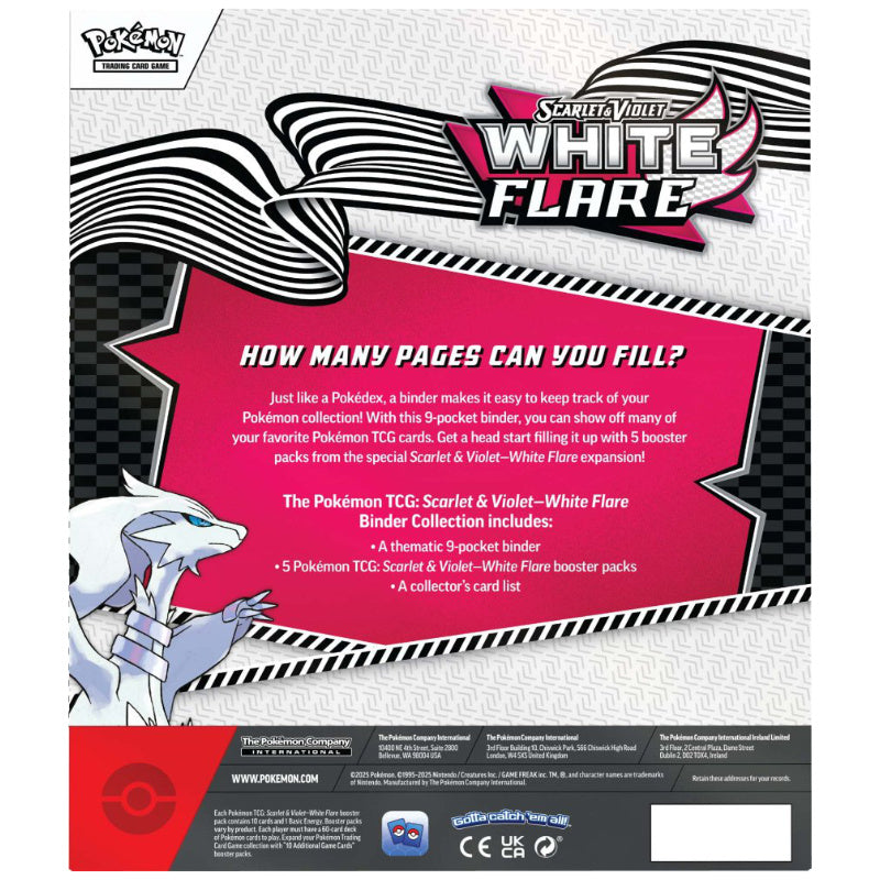 Pokemon TCG Scarlet & Violet White Flare Binder Collection