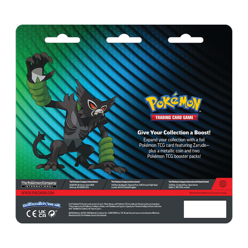 Pokemon TCG Zarude 2-Pack Blister