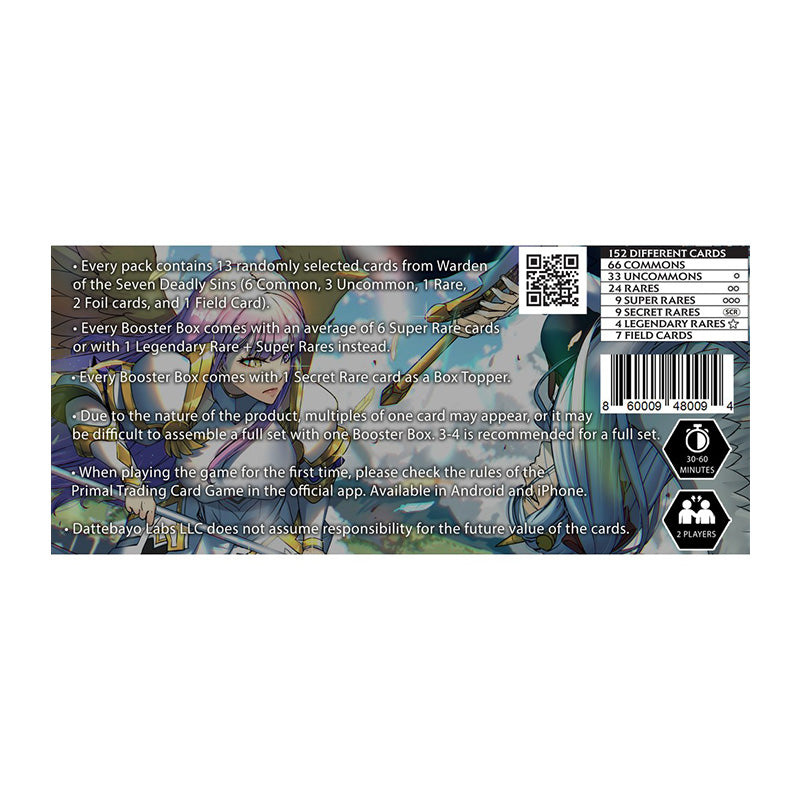 Primal TCG Warden of the Seven Deadly Sins Booster Box (Set 3)