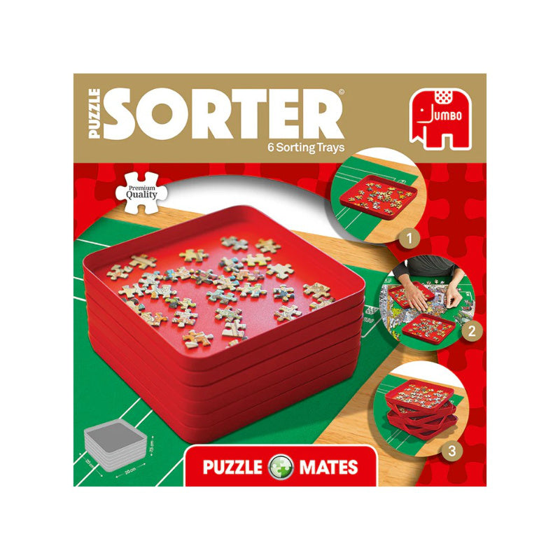 Puzzle Mate 6 Stackable Puzzle Sorting Trays