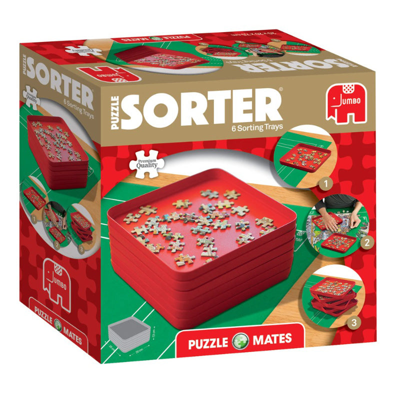Puzzle Mate 6 Stackable Puzzle Sorting Trays