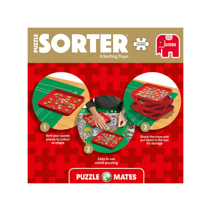 Puzzle Mate 6 Stackable Puzzle Sorting Trays