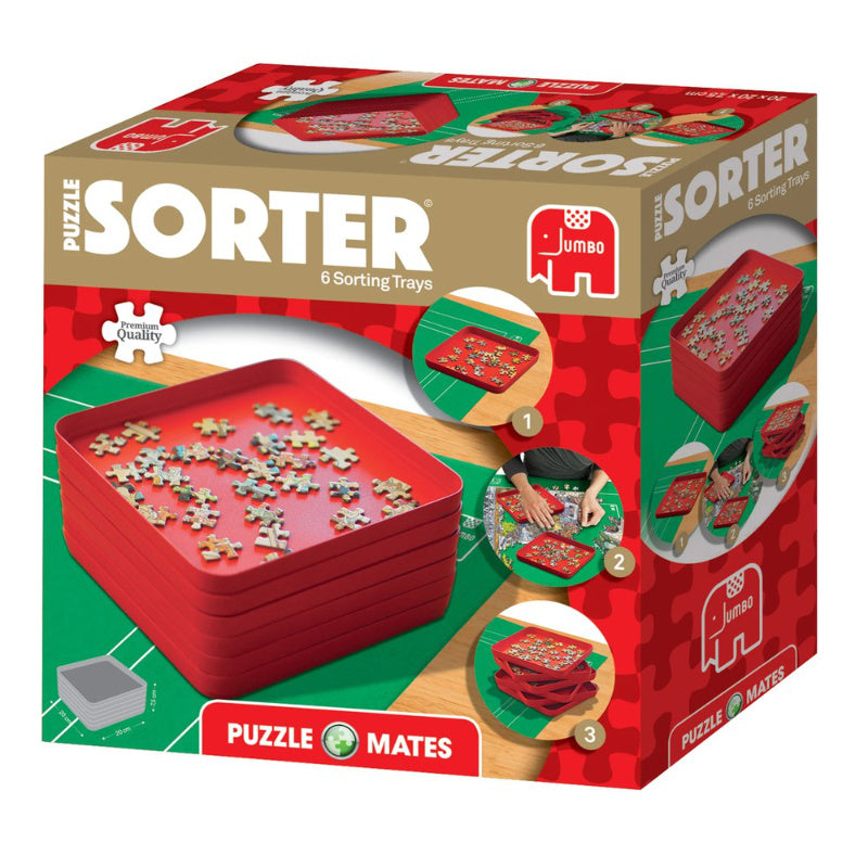 Puzzle Mate 6 Stackable Puzzle Sorting Trays