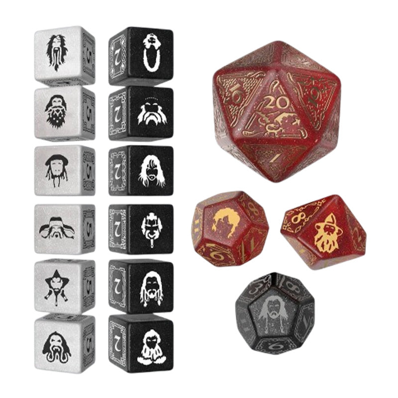 Q Workshop The Hobbit TCG Dice Set Ember Hearth