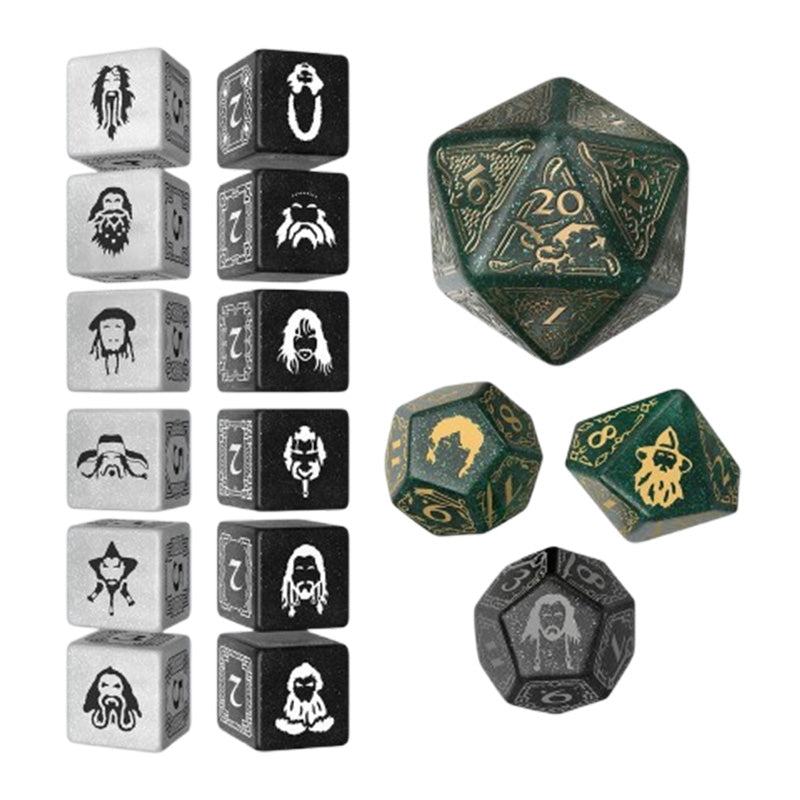 Q Workshop The Hobbit TCG Dice Set Verdant Grove
