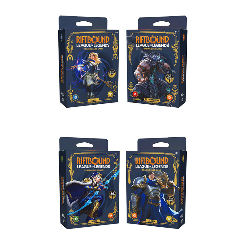 Riftbound League of Legends TCG Legacy Champion Deck (Set of 4)
