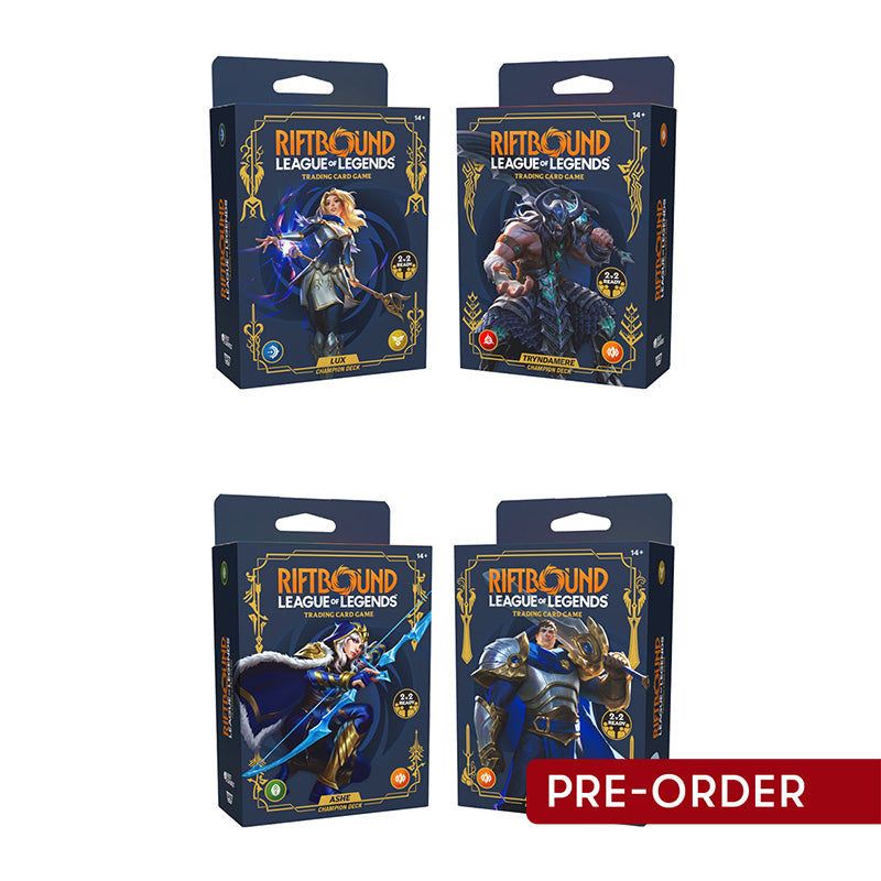 Riftbound League of Legends TCG Legacy Champion Deck (Set of 4)
