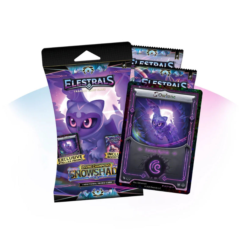 Elestrals TCG Stellar Owlune Double Blister Pack Snowshade (Divine Champions)