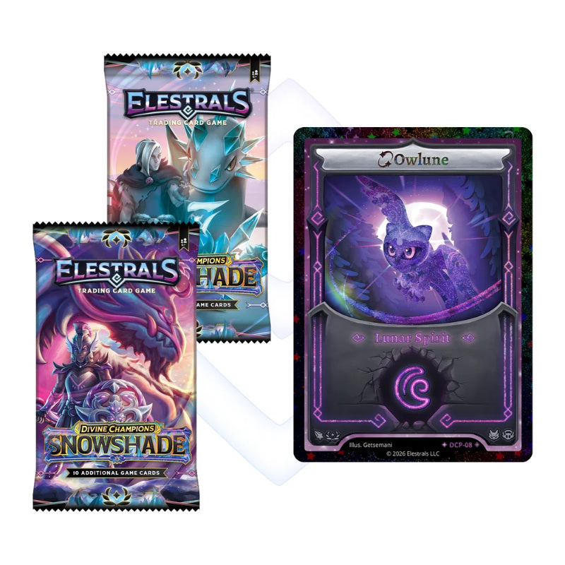 Elestrals TCG Stellar Owlune Double Blister Pack Snowshade (Divine Champions)