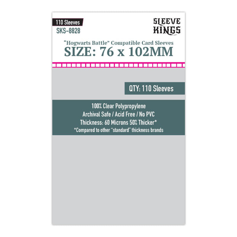 Sleeve Kings Board Game Sleeves "Hogwarts Battle Large 76mm x102mm 110ct