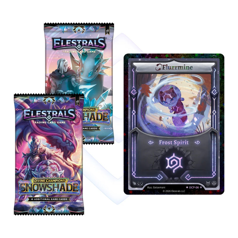 Elestrals TCG Stellar Flurrmine Double Blister Pack Snowshade (Divine Champions)