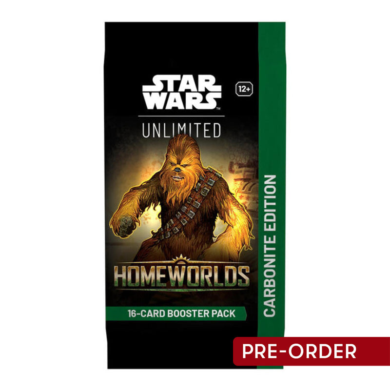 Star Wars Unlimited Homeworlds Single Carbonite Booster Pack