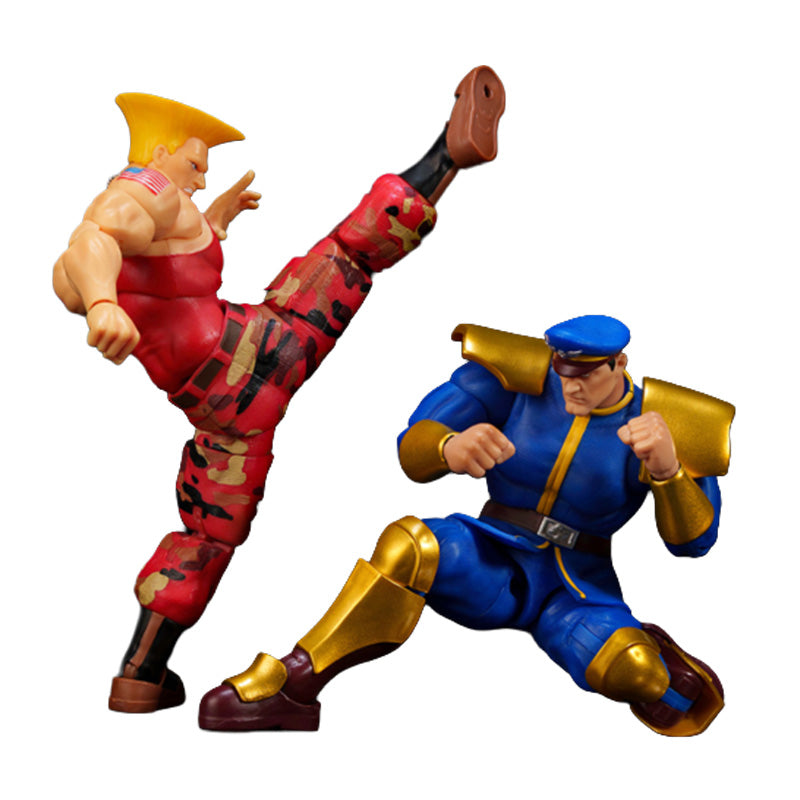 Street Fighter II 1:12 Guile vs. M. Bison Action Figure 2-Pack