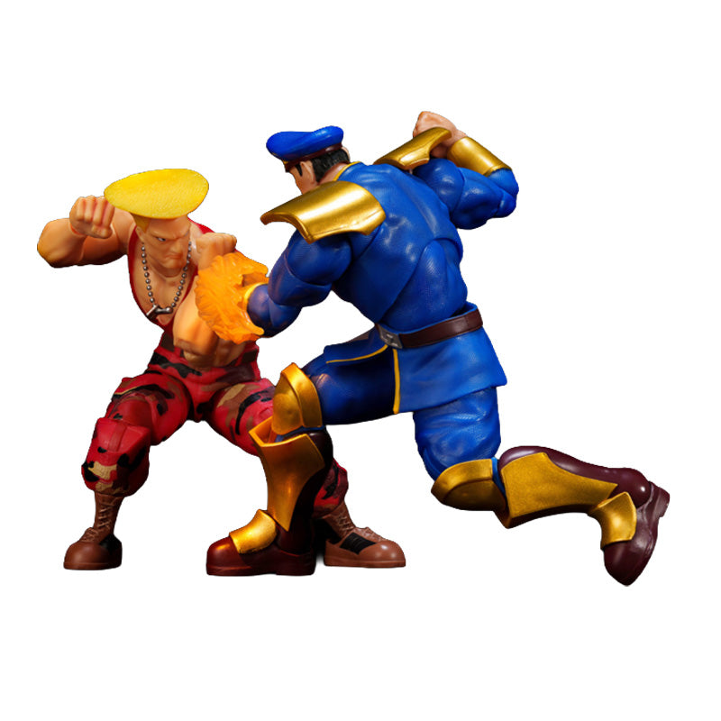 Street Fighter II 1:12 Guile vs. M. Bison Action Figure 2-Pack