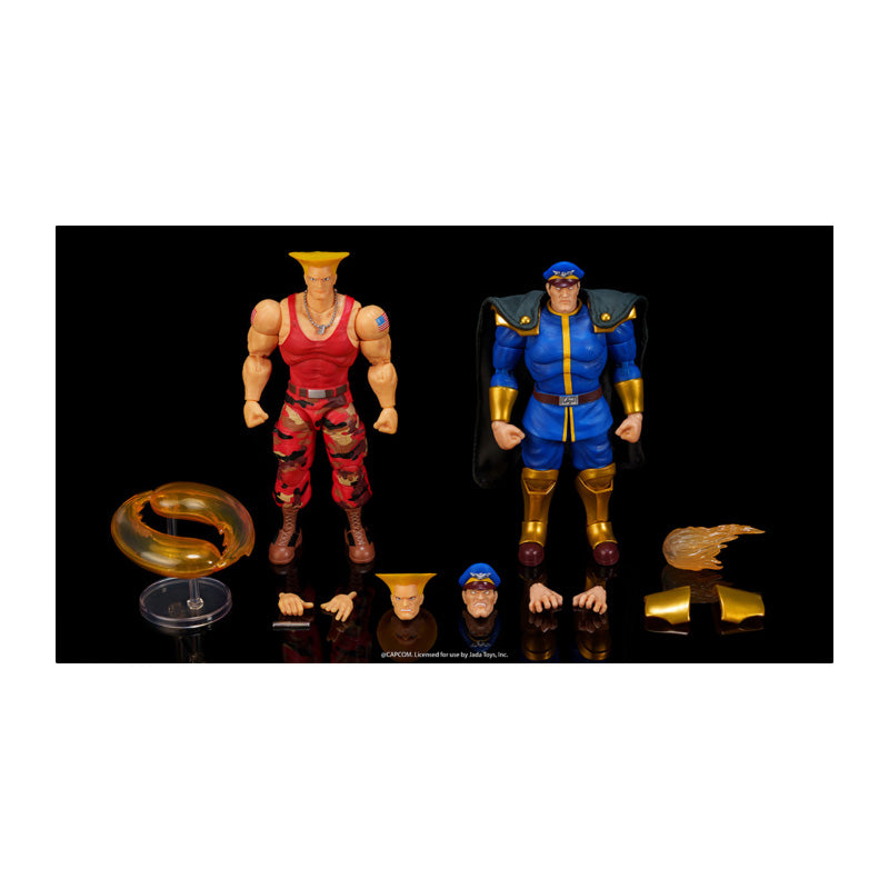 Street Fighter II 1:12 Guile vs. M. Bison Action Figure 2-Pack