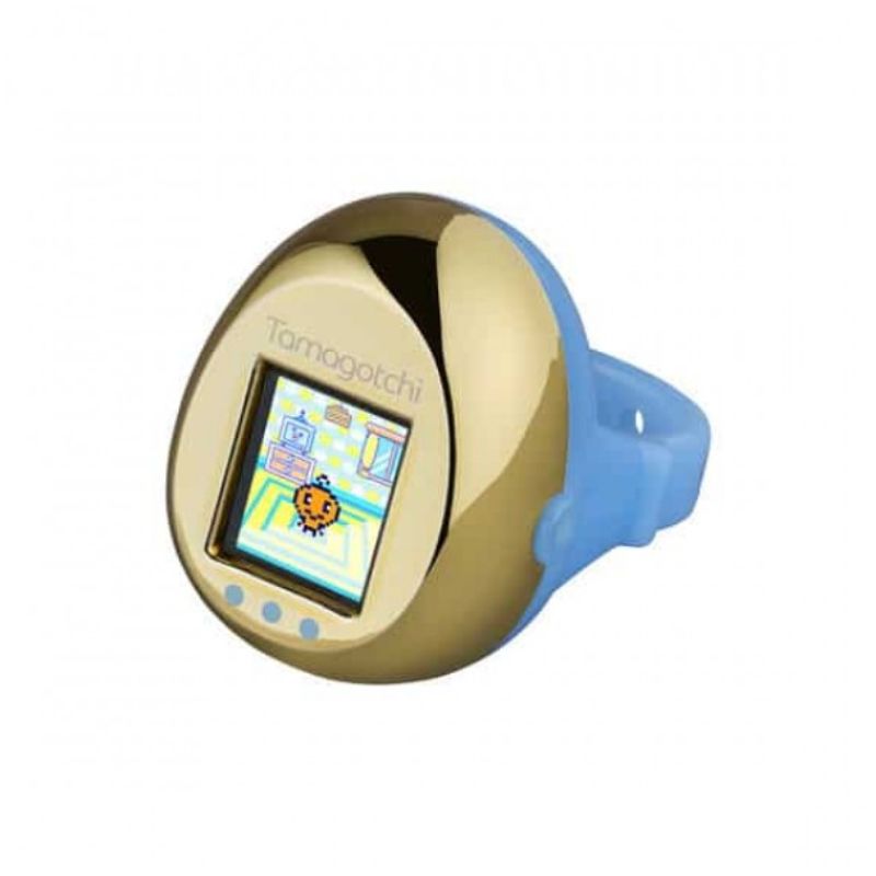 TAMAGOTCHI - PICO RING - GOLD X LIGHT BLUE