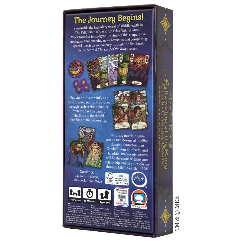 The Lord of the Rings The Fellowship of the Ring Trick Taking Game