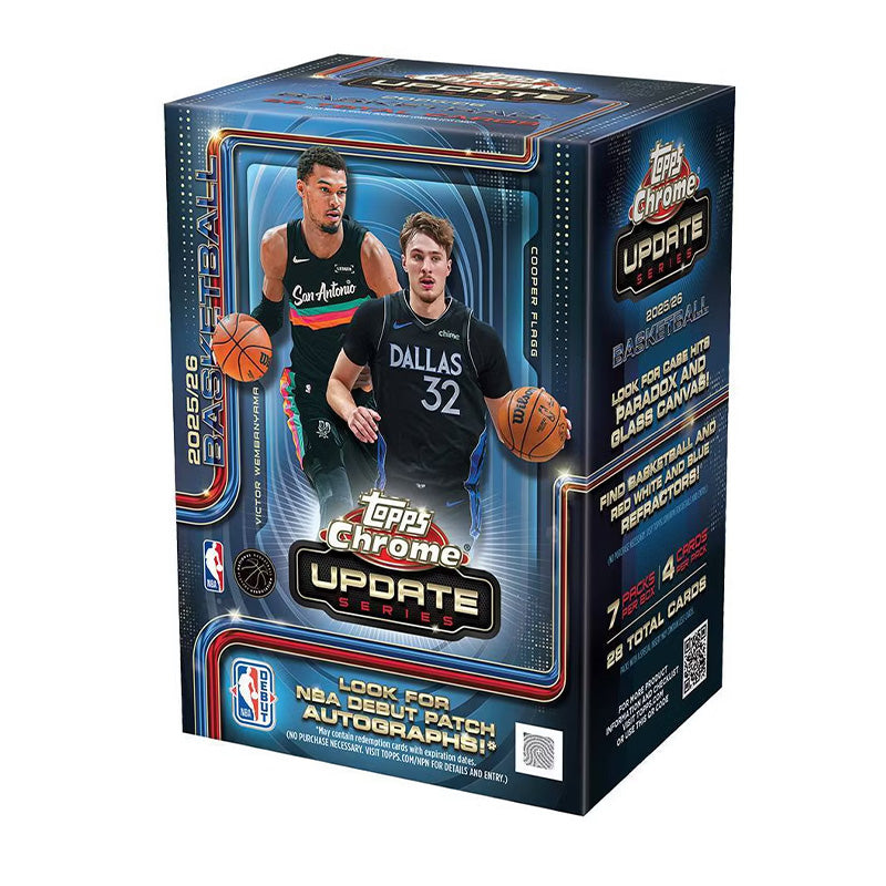 Topps 2025/26 Chrome Updates Series Basketball Value Box