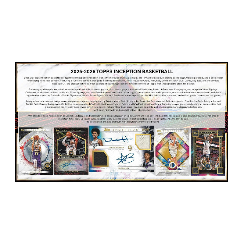 Topps 2025/26 Inception Basketball Hobby Box