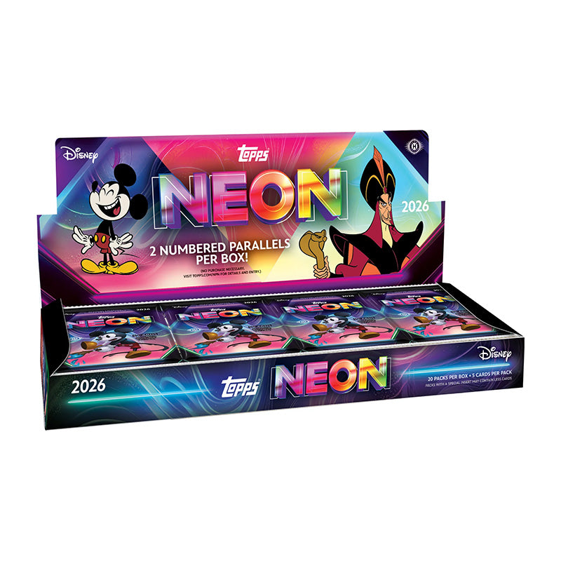 Topps 2026 Disney Neon Hobby Booster Box w/ 20 packs