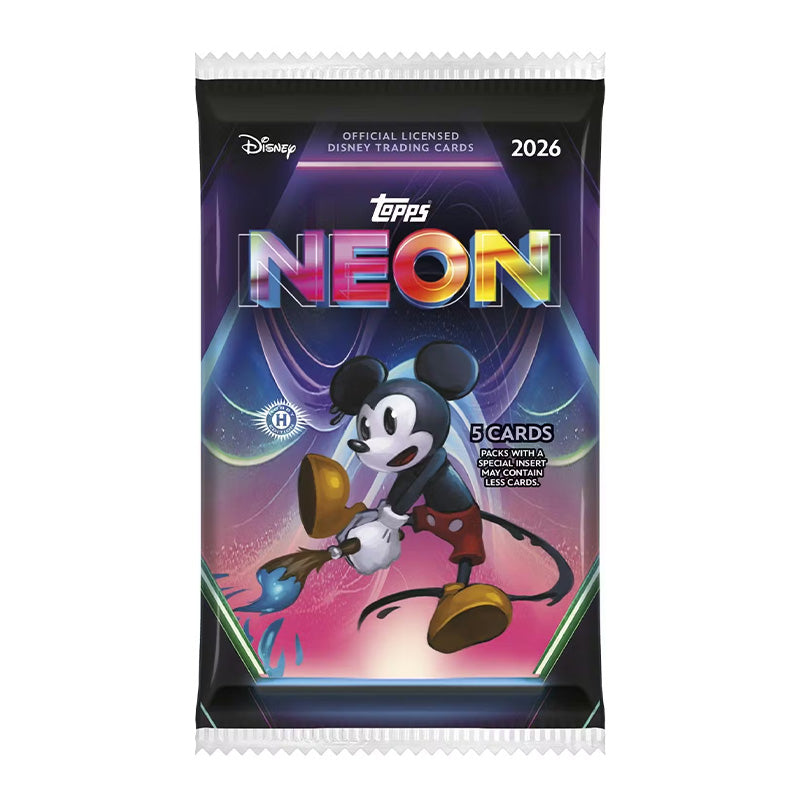 Topps 2026 Disney Neon Hobby Booster Box w/ 20 packs