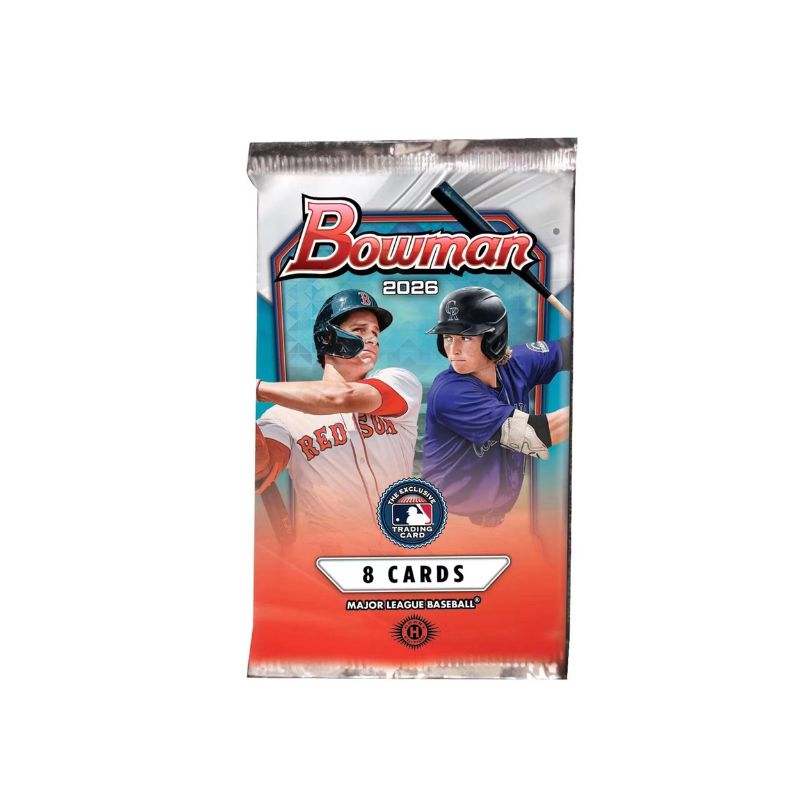 Topps Bowman 2026 MLB Baseball Single Hobby Booster Pack