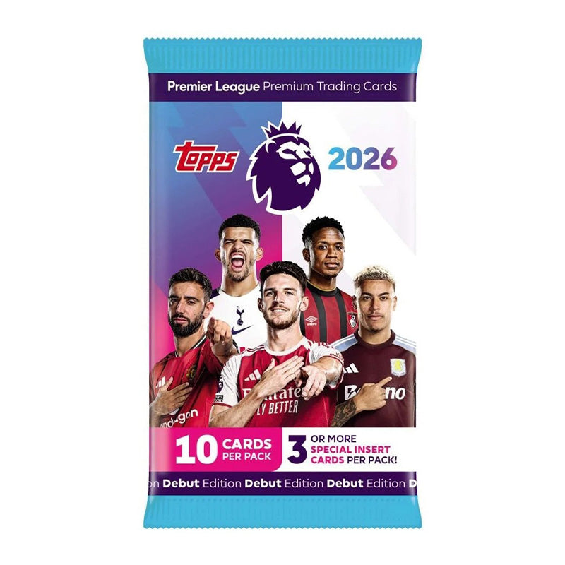Topps Premier League 2026 Trading Cards Single Booster Pack