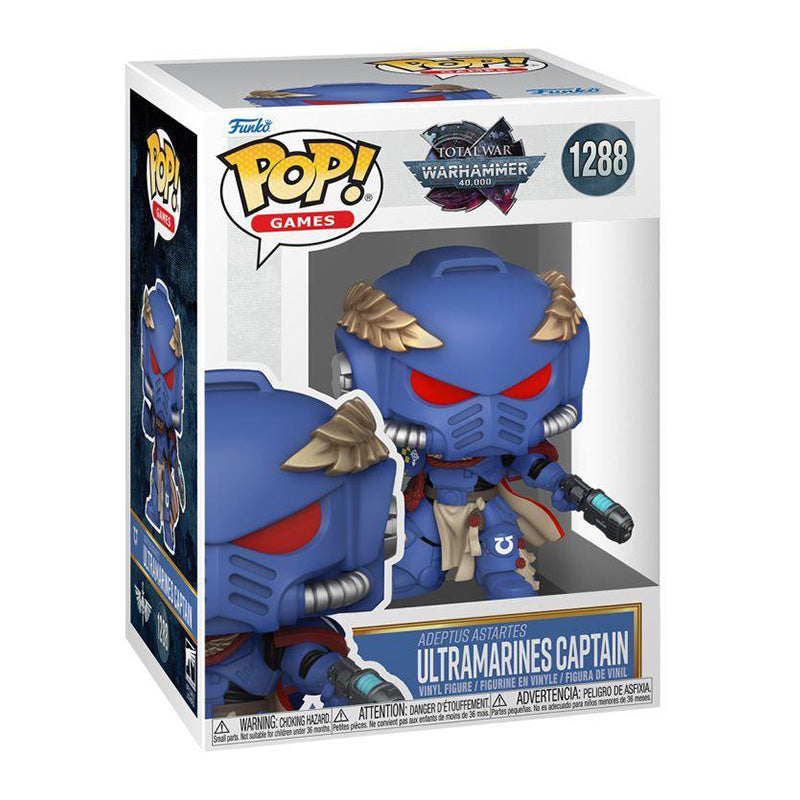 Total War Warhammer 40,000 Ultramarines Captain Pop! Vinyl