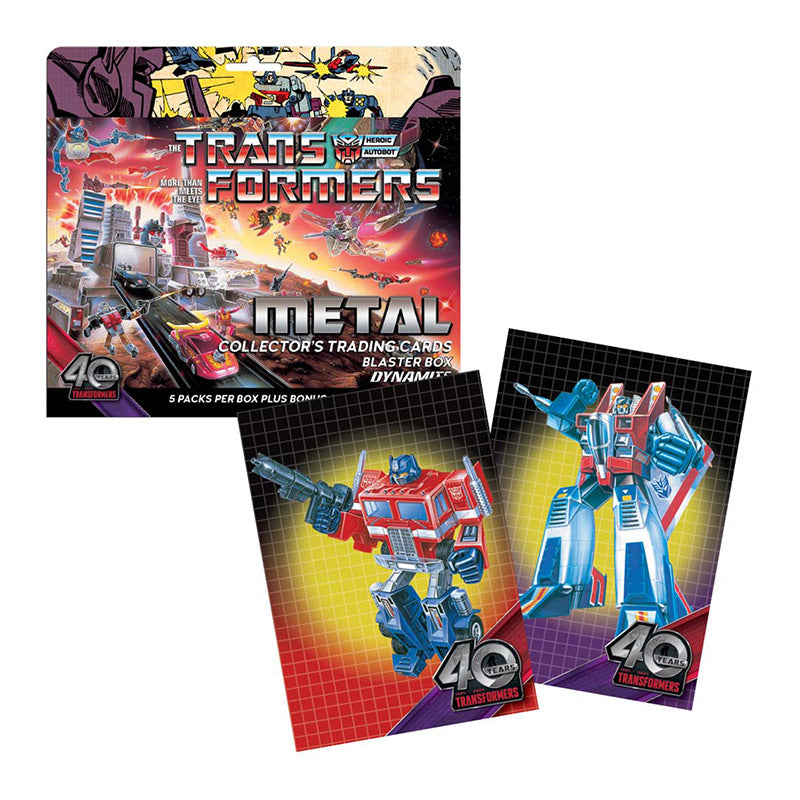 Transformers 40th Anniversary Metal Trading Cards Blaster Box