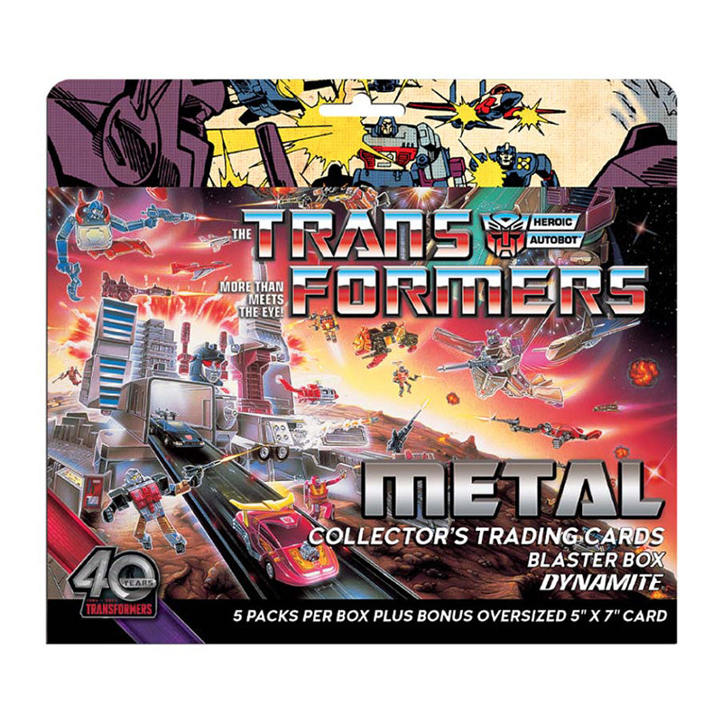 Transformers 40th Anniversary Metal Trading Cards Blaster Box