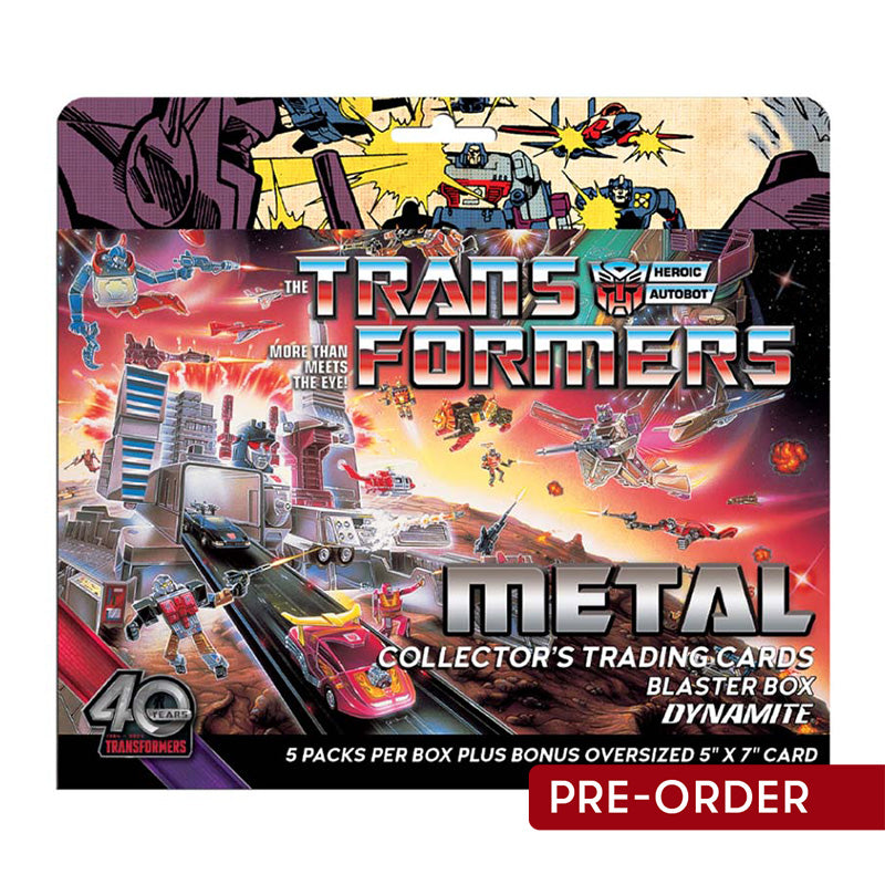 Transformers 40th Anniversary Metal Trading Cards Blaster Box