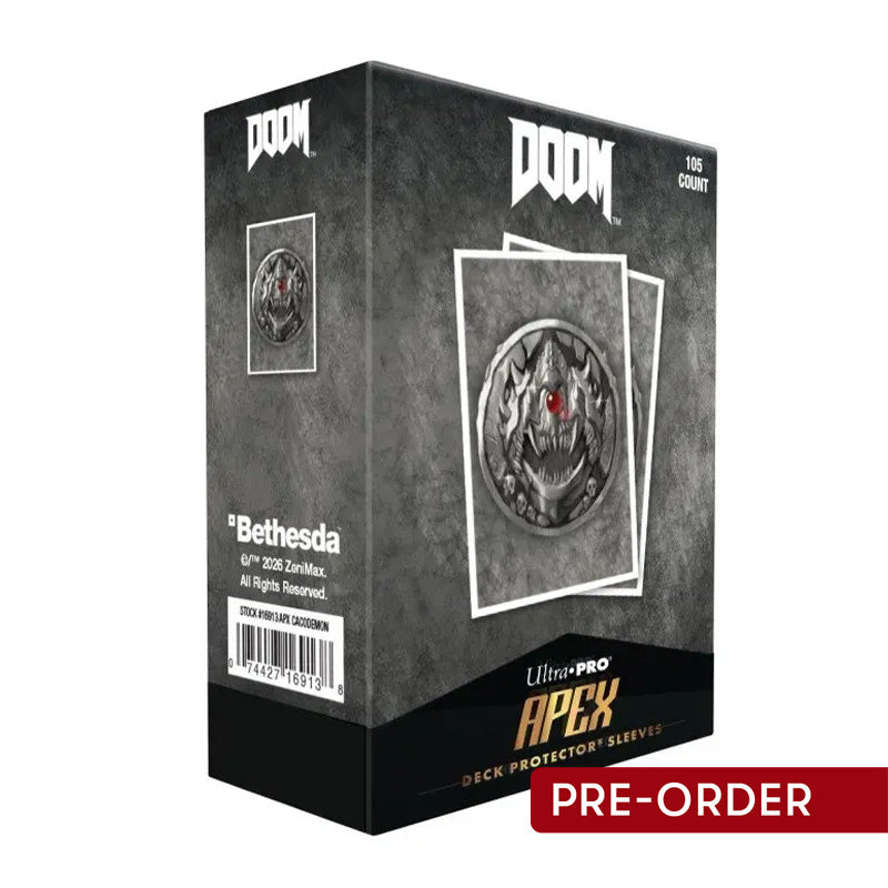 Ultra Pro DOOM Creatures of Hell Cacodemon 105ct Apex Deck Protector Sleeves