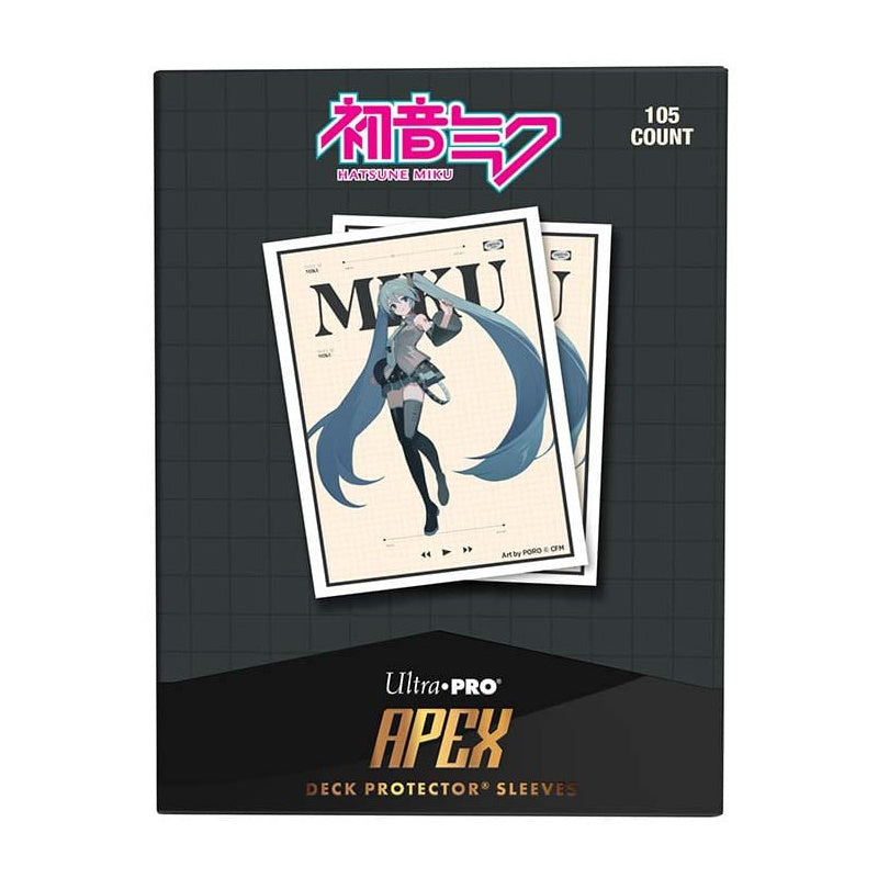 Ultra Pro Hatsune Miku Retro Soundscapes 105ct Apex Deck Protector
