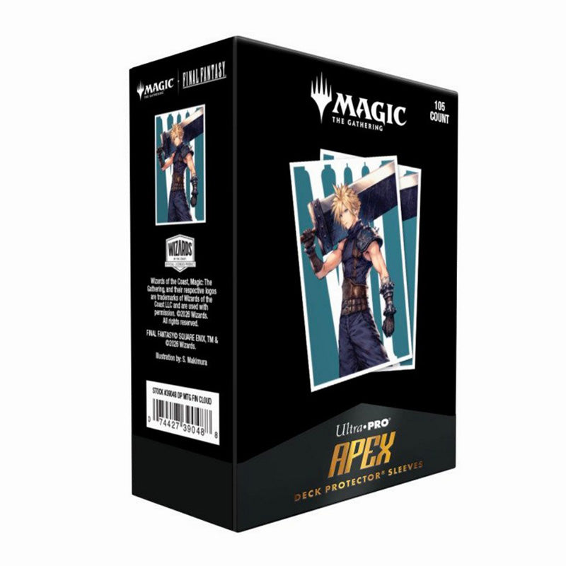 Ultra Pro Magic MTG Final Fantasy Cloud Ex-Soldier 105ct Apex Deck Protector Sleeves