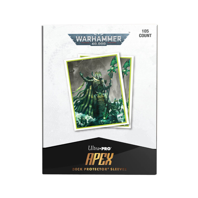 Ultra Pro Necron Codex Aligned 105ct Apex Deck Protector Sleeves for Warhammer 40k