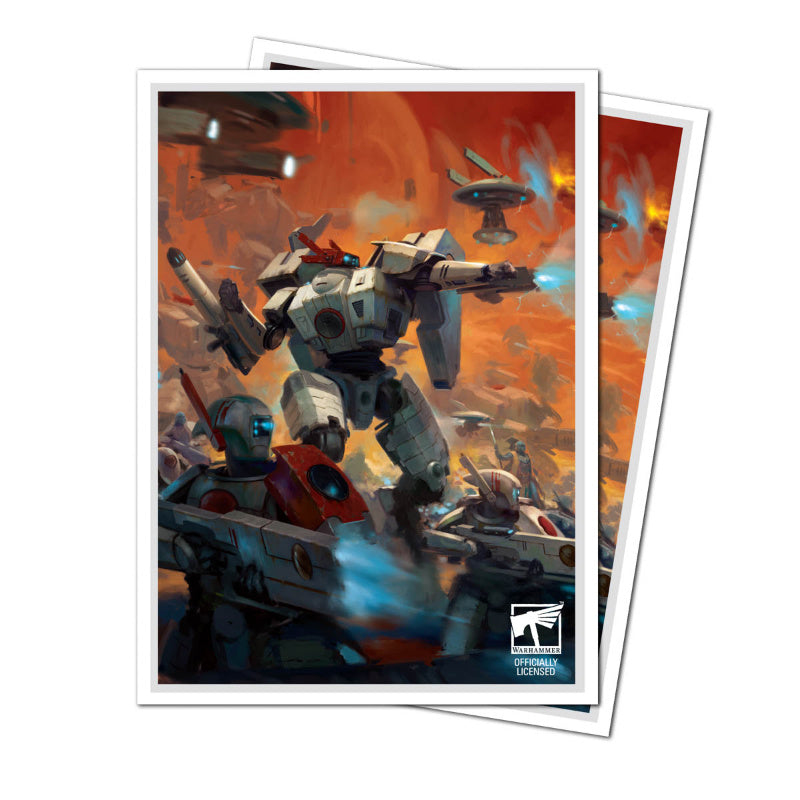 Ultra Pro T'au Empire Codex Aligned 105ct Apex Deck Protector Sleeves for Warhammer 40k