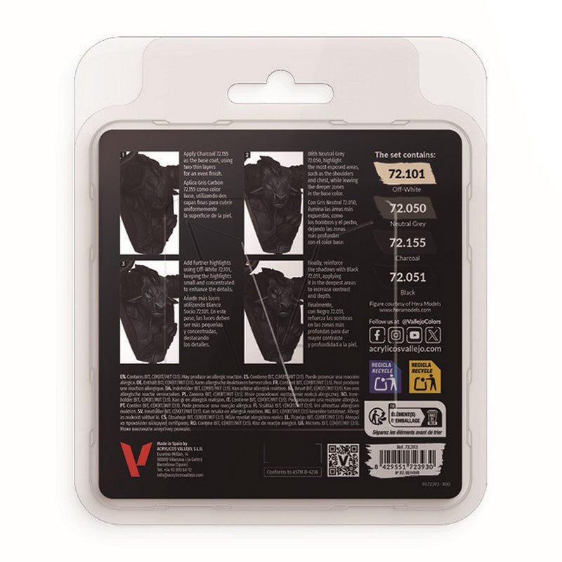 Vallejo Game Colour - Black Color Set 18ml