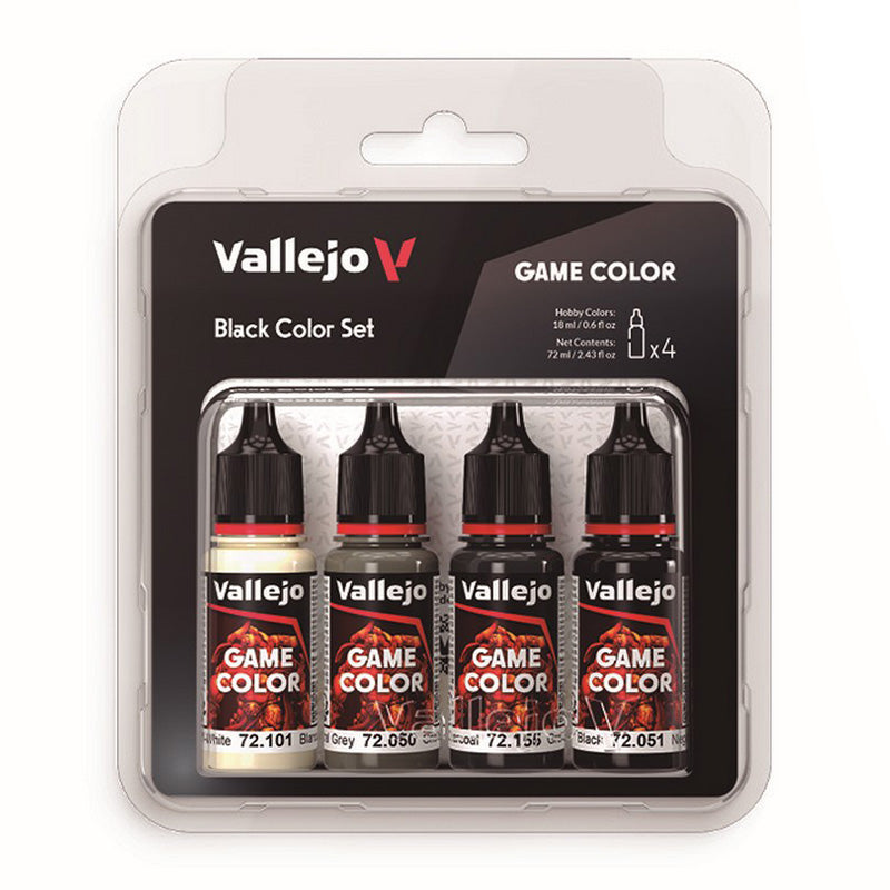 Vallejo Game Colour - Black Color Set 18ml