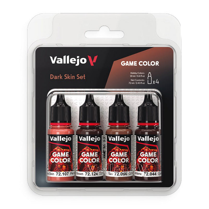 Vallejo Game Colour - Dark Skin Set 18ml