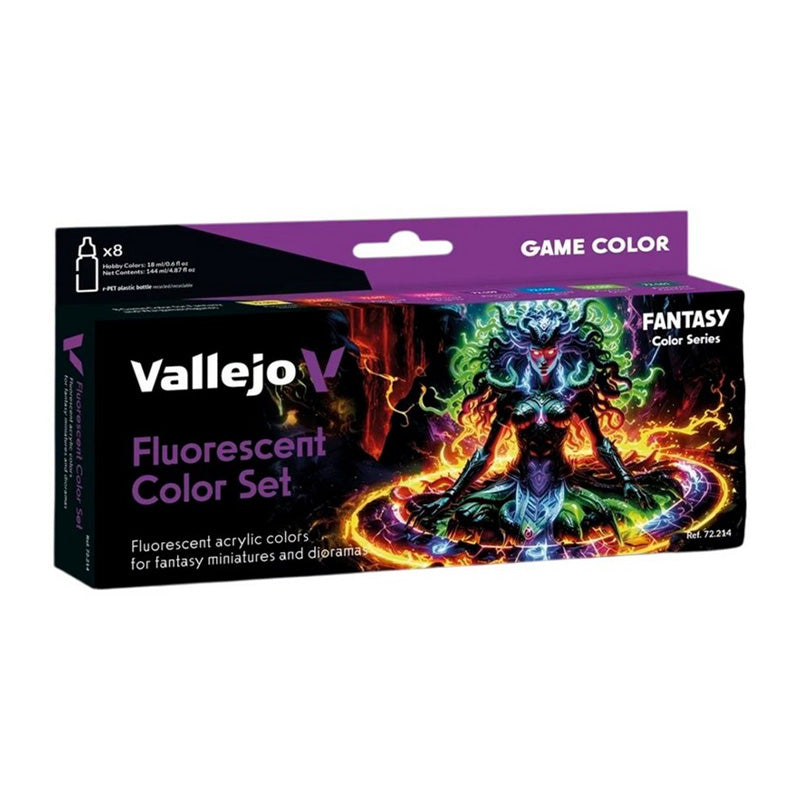 Vallejo Game Colour Fluorescent 18 ml Color Set