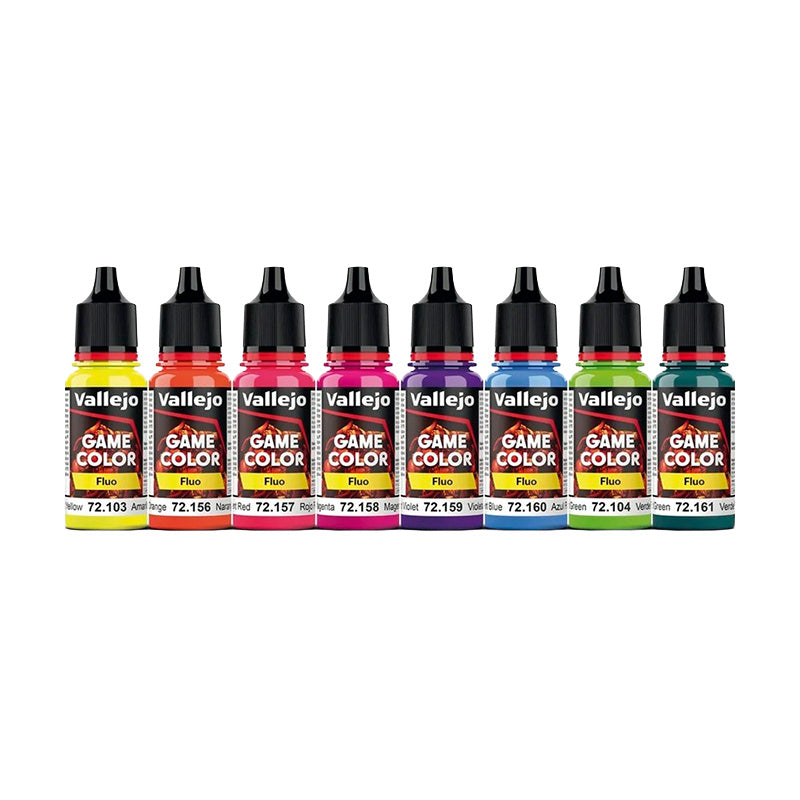 Vallejo Game Colour Fluorescent 18 ml Color Set